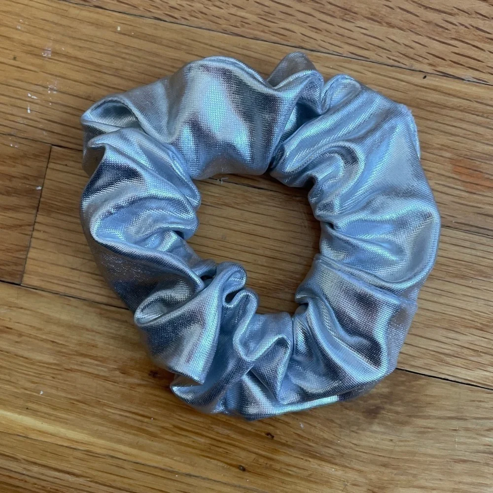 4/$25 Metallic Gold and Silver Scrunchies 2 Pack